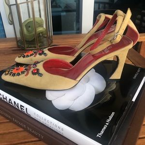 🦋FENDI Beaded Heels🦋